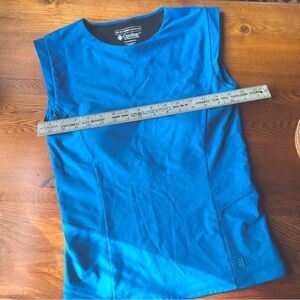 Coolibar Women's Medium Kaylana Tank Top UPF 50+ Tempo Teal Sun Protection Beach